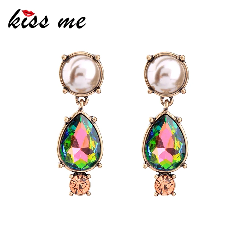 KISS ME Brand Colorful Water Drop Simulated Pearls Dangle Earrings for Women Party Fashion Jewelry Vintage Accessories
KISS ME Brand Colorful Water Drop Simulated Pearls Dangle Earrings for Women Party Fashion Jewelry Vintage Accessories