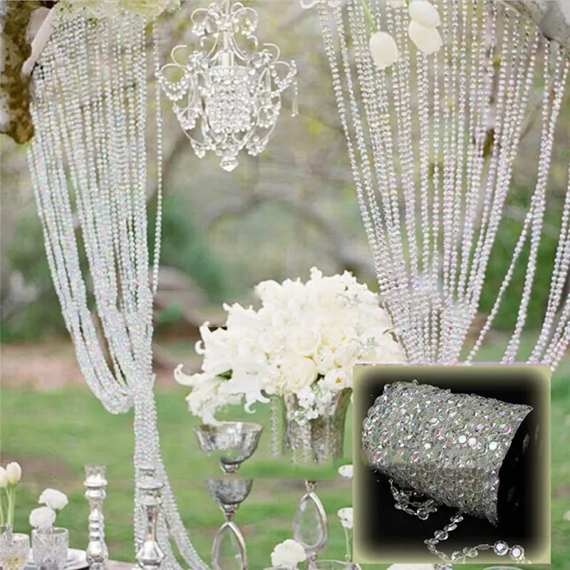 30m/Roll DIY AcrylicTransparent Pearls String Beads Garland Christmas Wedding Party Decor
30m/Roll DIY AcrylicTransparent Pearls String Beads Garland Christmas Wedding Party Decor