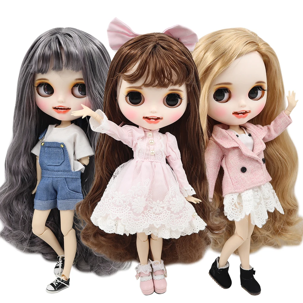 ICY factory blyth doll 1/6 bjd customized face white skin joint body new matte face with teeth, 30cm
ICY factory blyth doll 1/6 bjd customized face white skin joint body new matte face with teeth, 30cm