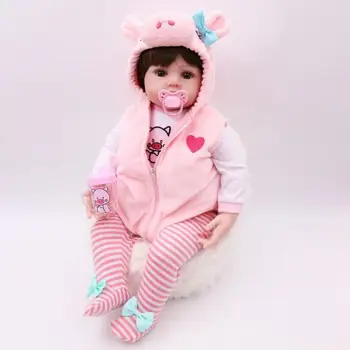 48cm Simulation Reborn Baby Doll with Hoodies Clothes Soft Vinyl Kids Realistic Baby Doll Toy Girls Playmate Boys Birthday Gifts
48cm Simulation Reborn Baby Doll with Hoodies Clothes Soft Vinyl Kids Realistic Baby Doll Toy Girls Playmate Boys Birthday Gifts