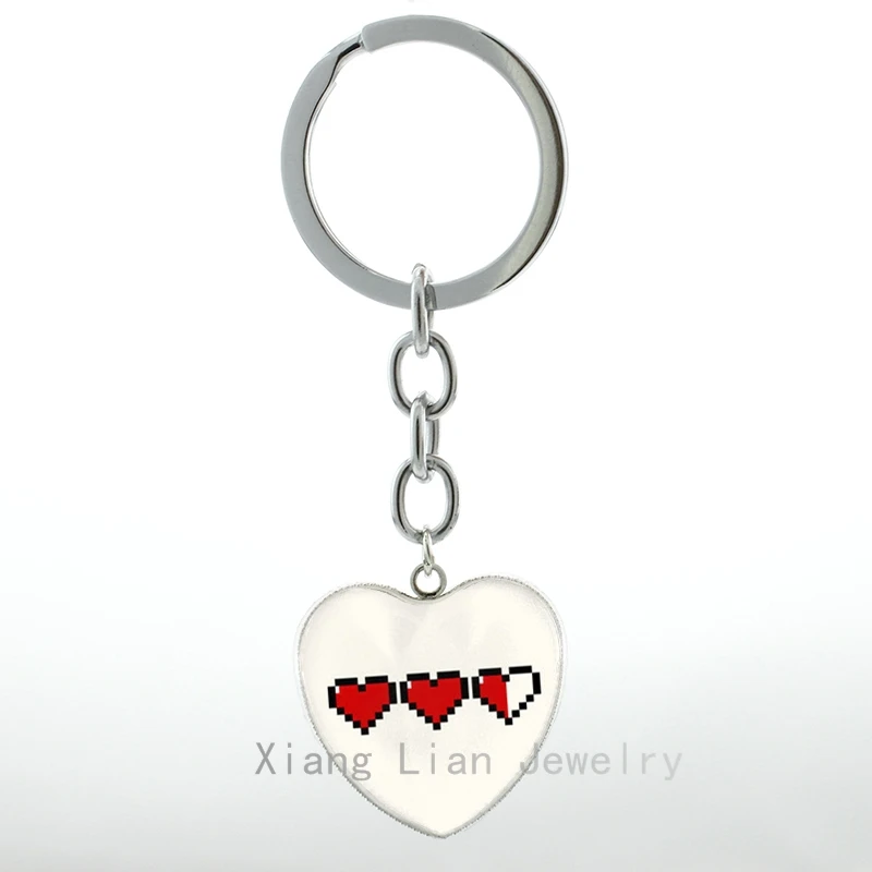 Heart Bar Pendant key chain ring case for Zelda keychain eek heart container ame keyring cute women jewelry gift H89
Heart Bar Pendant key chain ring case for Zelda keychain eek heart container ame keyring cute women jewelry gift H89