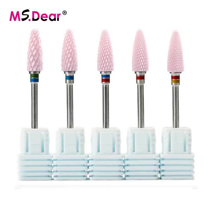 3/32'' Ceramic Nail Drill Bit Manicure Machine Accessories Rotary Electric Files Pedicure Cutter Art Tools | Красота и
