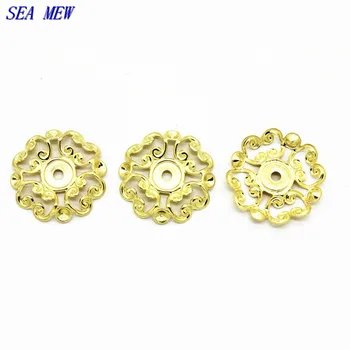 SEA MEW 23mm Copper Sheet For Jewelry Making Vintage Metal Hollow Out Flowers Filigree Connectors Charm DIY Jewelry Findings
SEA MEW 23mm Copper Sheet For Jewelry Making Vintage Metal Hollow Out Flowers Filigree Connectors Charm DIY Jewelry Findings