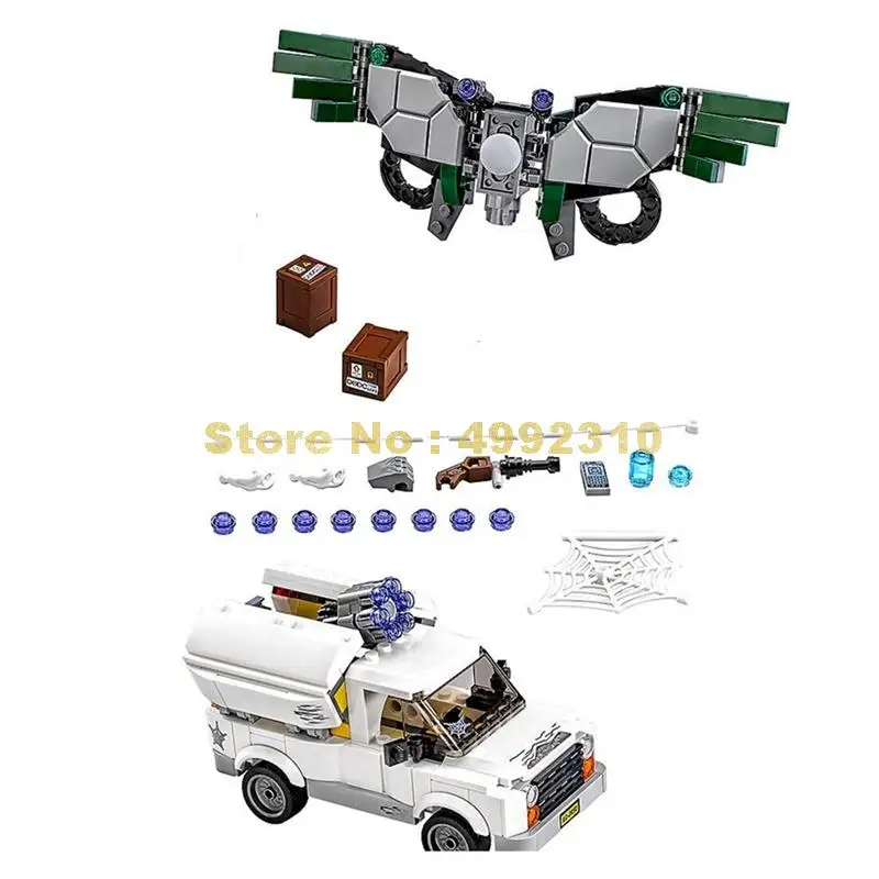 10746 399pcs marvel super heroes spiderman beware of vultures 4 figures building block 76083 Bricks Toy
10746 399pcs marvel super heroes spiderman beware of vultures 4 figures building block 76083 Bricks Toy