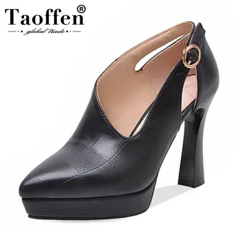 Taoffen Sexy Women Spring Platform Pumps Buckle Office Ladies Party Wedding Bar Shoes Women High Heel Shoes Daily Size 33-43
Taoffen Sexy Women Spring Platform Pumps Buckle Office Ladies Party Wedding Bar Shoes Women High Heel Shoes Daily Size 33-43