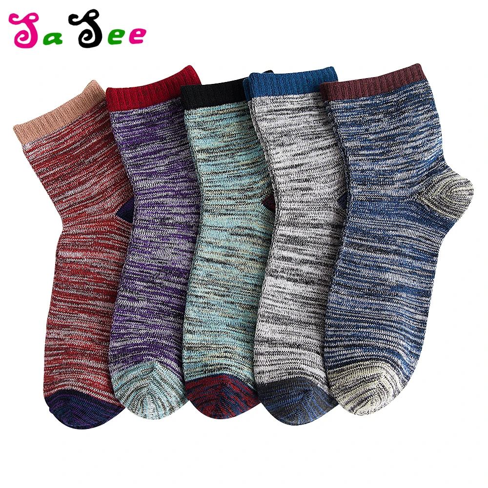 Фото Осень зима классические цветные короткие носки модные милые - купить