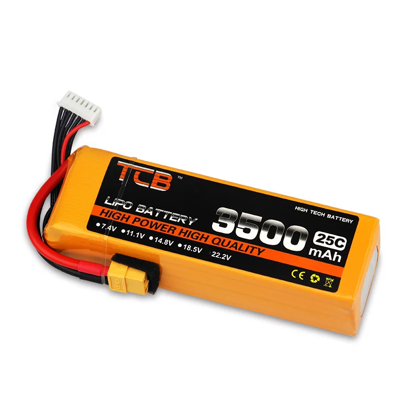 TCB RC Lipo Battery 6S 22.2V 3500mAh 25C 35C For Drone RC Helicopter Airplane Quadrotor Car FPV High Rate RC Battery LiPo
TCB RC Lipo Battery 6S 22.2V 3500mAh 25C 35C For Drone RC Helicopter Airplane Quadrotor Car FPV High Rate RC Battery LiPo