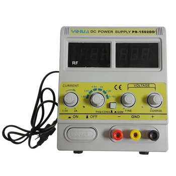 15V 2A DC Power Supply PS1502DD+ Adjustable Regulated Power Supply with LED Display For Mobile Phone Repairing
15V 2A DC Power Supply PS1502DD+ Adjustable Regulated Power Supply with LED Display For Mobile Phone Repairing