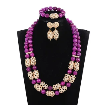 Classic purple crystal stone indian bridal jewelry sets african crystal nigerian beads set Free shipping JB127
Classic purple crystal stone indian bridal jewelry sets african crystal nigerian beads set Free shipping JB127