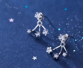 1Pair Authentic Real 100% 925 Sterling Silver fine Jewelry White Zirconia Star Ear Earrings Jackets GTLE2556
1Pair Authentic Real 100% 925 Sterling Silver fine Jewelry White Zirconia Star Ear Earrings Jackets GTLE2556