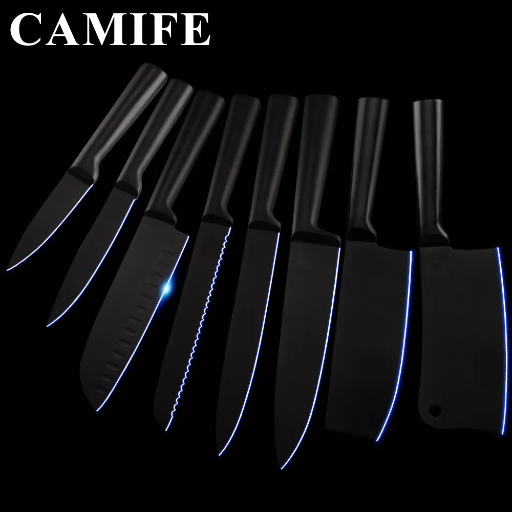 3cr13 Stainless Steel Kitchen Knife Set Fruit Utility Santoku Slicing Bread Chef Nakiri Chopping Kitchen Accessories 8 Pcs Set
3cr13 Stainless Steel Kitchen Knife Set Fruit Utility Santoku Slicing Bread Chef Nakiri Chopping Kitchen Accessories 8 Pcs Set