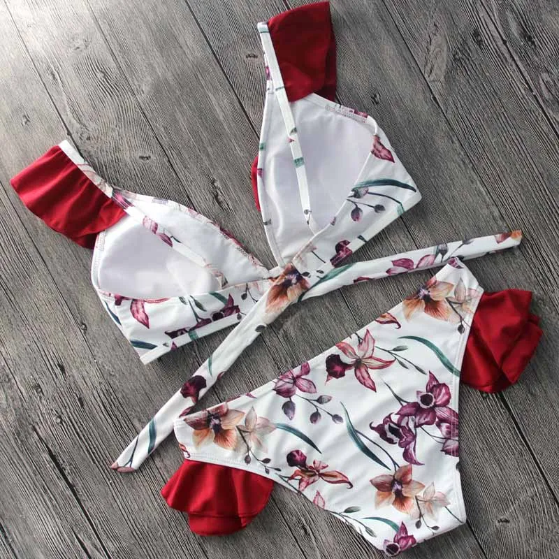Summer Sexy Women Floral Print Red Purfle Swimsuit Bathing Suit Swimwear Beach Wear Bikini Set B2Cshop
Summer Sexy Women Floral Print Red Purfle Swimsuit Bathing Suit Swimwear Beach Wear Bikini Set B2Cshop