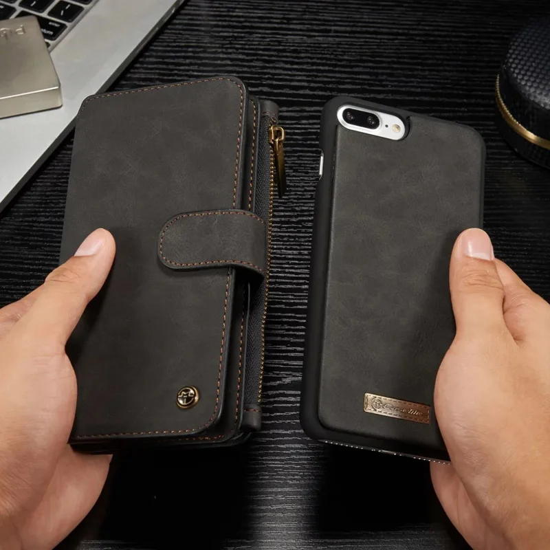 CaseMe Genuine Leather Multi-functional Magnetic 2 in1 Holder Case for iPhone 7 8 Plus Retro Wallet Case for iPhone7 8 Cover
CaseMe Genuine Leather Multi-functional Magnetic 2 in1 Holder Case for iPhone 7 8 Plus Retro Wallet Case for iPhone7 8 Cover