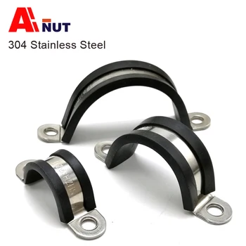 6mm-200mm saddle clamp , 304 stainless steel Pipe Clamp with Rubber Lining , Thickened steel plate 15mm steel width
6mm-200mm saddle clamp , 304 stainless steel Pipe Clamp with Rubber Lining , Thickened steel plate 15mm steel width