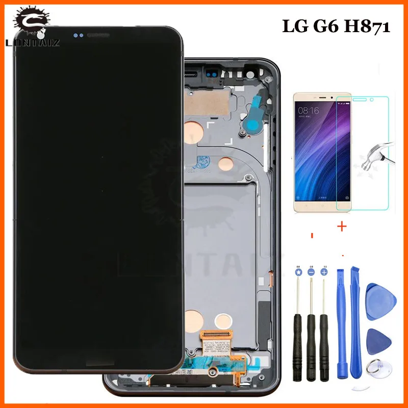 5.7" ORIGINAL LCD For LG G6 Display Touch Screen with Frame For LG G6 LCD Display Replacement H870 H870DS H872 LS993 VS998 US997
5.7" ORIGINAL LCD For LG G6 Display Touch Screen with Frame For LG G6 LCD Display Replacement H870 H870DS H872 LS993 VS998 US997