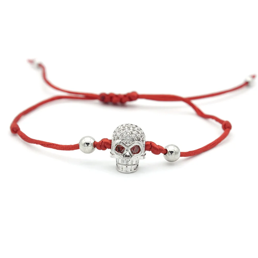 Leopard Skull Charm Pulseira Rhinestone Stone Bead Bracelet&Bangles Adjustable Red Rope Jewelry Unisex 4 color
Leopard Skull Charm Pulseira Rhinestone Stone Bead Bracelet&Bangles Adjustable Red Rope Jewelry Unisex 4 color