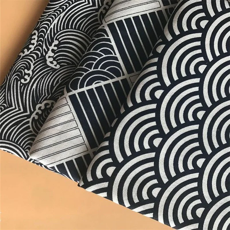 Linen Cotton Patchwork Fabric Wave Printed Cotton Linen Fabric For Handmade Crafts Home Textile Material Sewing Quilting Cloth
Linen Cotton Patchwork Fabric Wave Printed Cotton Linen Fabric For Handmade Crafts Home Textile Material Sewing Quilting Cloth