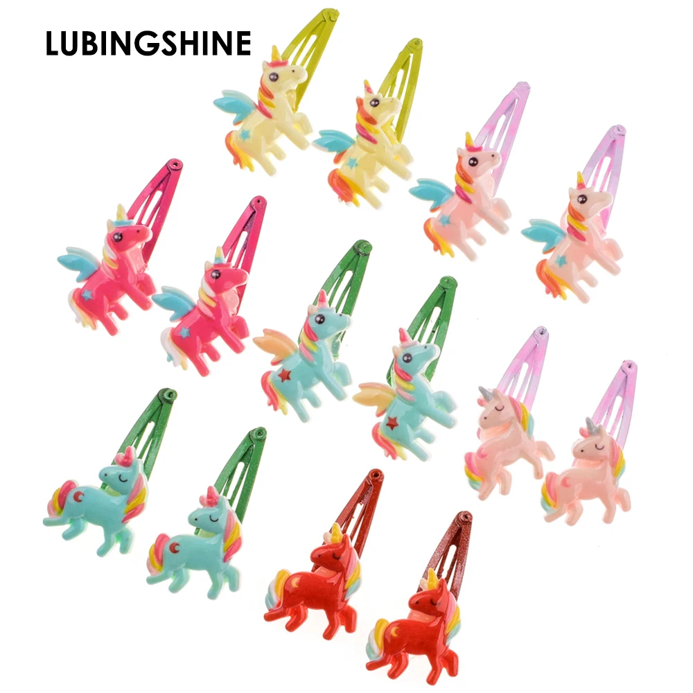 7pairs/lot Child Cartoon Unicorn Hairpins Hair Barrettes Children Accessories Cute Baby Girls Headwear Hair Clip
7pairs/lot Child Cartoon Unicorn Hairpins Hair Barrettes Children Accessories Cute Baby Girls Headwear Hair Clip