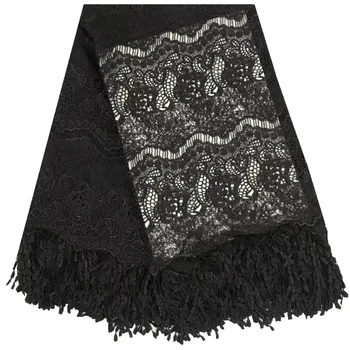 2018 African Black Lace Fabrics Embroidered Nigerian Guipure Cord Lace Fabrics High Quality French Lace Fabric With Net Lace
2018 African Black Lace Fabrics Embroidered Nigerian Guipure Cord Lace Fabrics High Quality French Lace Fabric With Net Lace