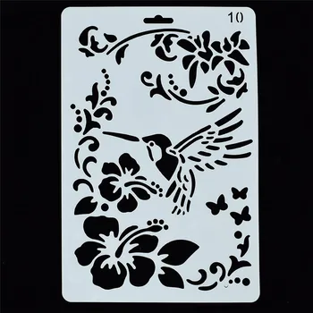1Pcs Reusable Bird Flower Vine Shape Stencil Airbrush Painting DIY Home Decor Scrapbooking Art Album Crafts Free Shipping
1Pcs Reusable Bird Flower Vine Shape Stencil Airbrush Painting DIY Home Decor Scrapbooking Art Album Crafts Free Shipping