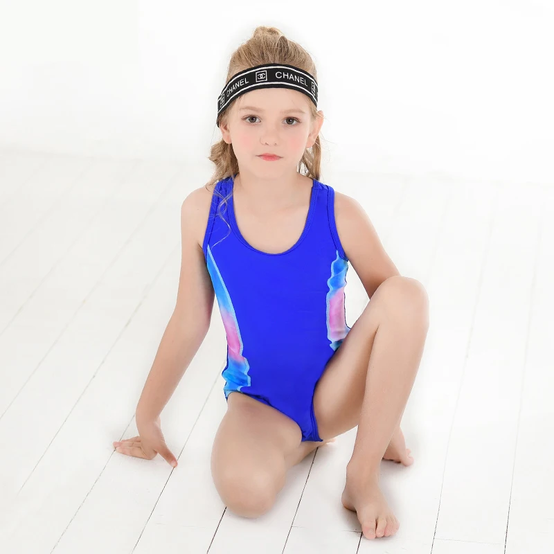 Girl children swimwear One Piece Blue Patchwork Sports kids Swimsuit Professional swimsuit for teenager
Girl children swimwear One Piece Blue Patchwork Sports kids Swimsuit Professional swimsuit for teenager