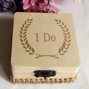 Country Wedding Ring Bearer Box Craft I Do Engrave Wooden Linen Square Display Jewelry Ring Pillow Case Holder
Country Wedding Ring Bearer Box Craft I Do Engrave Wooden Linen Square Display Jewelry Ring Pillow Case Holder