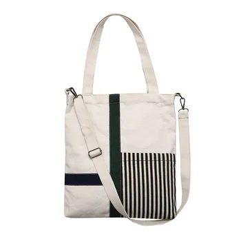 Women Canvas Vertical Stripe Shoulder Bags Environmental Foldable Shopping Bag Tote Package Crossbody Bags Casual Handbag For Gi
Women Canvas Vertical Stripe Shoulder Bags Environmental Foldable Shopping Bag Tote Package Crossbody Bags Casual Handbag For Gi