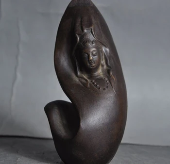 Free shipping old china buddhism yixing zisha pottery carved Quan yin Kwan-yin guanyin statue
Free shipping old china buddhism yixing zisha pottery carved Quan yin Kwan-yin guanyin statue