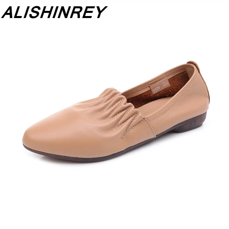 ALISHINREY Women Flats Shoes Genuine Leather Slip on ladies Shallow Moccasins Casual Shoes Female Summer Loafer Shoes Women
ALISHINREY Women Flats Shoes Genuine Leather Slip on ladies Shallow Moccasins Casual Shoes Female Summer Loafer Shoes Women