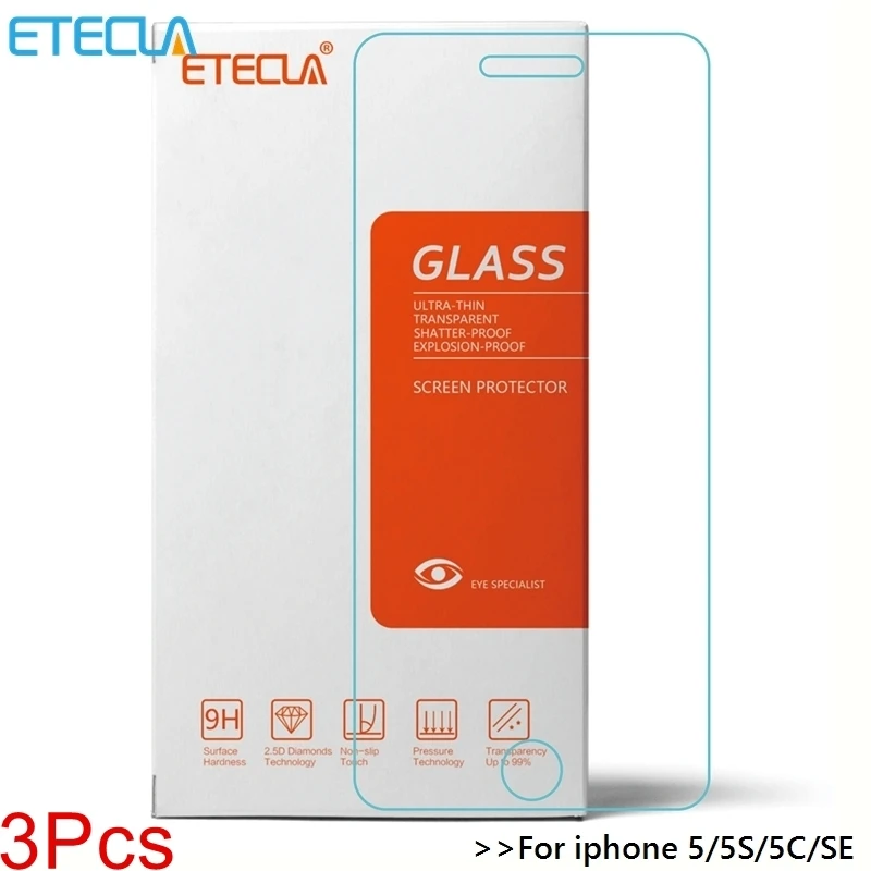 3 Pcs / lot Tempered Glass For Iphone 5 5s 5c SE I Phone5 Iphone5 I5 Screen Protector Glass 9h Waterproof Hardness Premium
3 Pcs / lot Tempered Glass For Iphone 5 5s 5c SE I Phone5 Iphone5 I5 Screen Protector Glass 9h Waterproof Hardness Premium