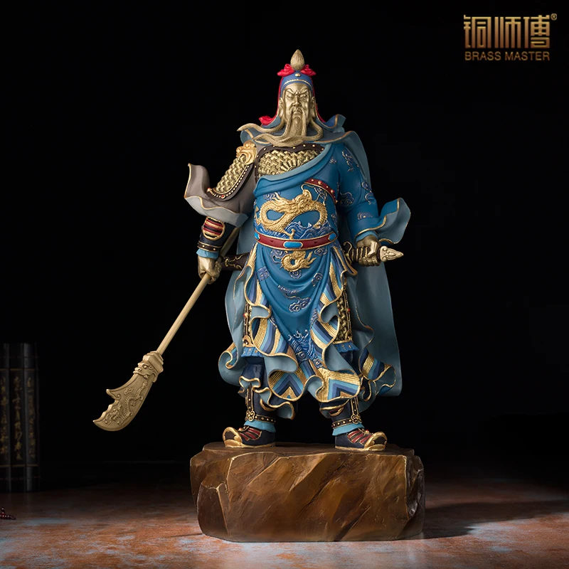 Bronze Master "General Guan Yu Sculpture Home Feng Shui Decoration Ancient Chinese Collections Crafts
Bronze Master "General Guan Yu Sculpture Home Feng Shui Decoration Ancient Chinese Collections Crafts