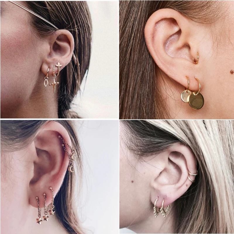 Vintage Geometric Stud Earrings Set For Women Girls 2019 Fashion Crystal Star Circle Small Earrings Boucle d'oreille Femme
Vintage Geometric Stud Earrings Set For Women Girls 2019 Fashion Crystal Star Circle Small Earrings Boucle d'oreille Femme