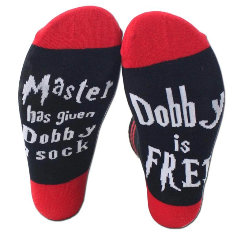 Halloween Short Socks Harajuku Letters Print Cute Funny Socks Dobby is Free a Master Female Casual Creative Socks
Halloween Short Socks Harajuku Letters Print Cute Funny Socks Dobby is Free a Master Female Casual Creative Socks