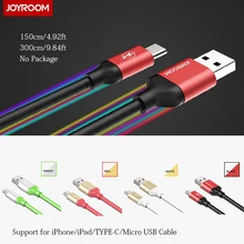 1.5m 3m Long Extended USB Cable for iPhone 6 6s Plus SE iPad Mini Air Pro / Micro for Samsung HTC LG / TYPE-C Fast Charge Cord