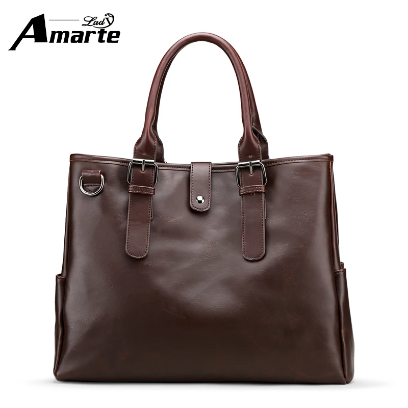 Amart Handbags 2017 Luxury Brand Solid Leather Top Handle Big Capacity Handbags for Men Casual Tote Bags Fashion Leisure OL BAGS
Amart Handbags 2017 Luxury Brand Solid Leather Top Handle Big Capacity Handbags for Men Casual Tote Bags Fashion Leisure OL BAGS