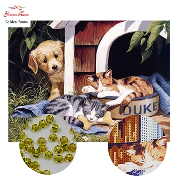 GoldenPanno,Needlework,DIY bead Cross stitch,Embroidery stitch Three little cute,Precise Printed animal Pattern cross stitching
GoldenPanno,Needlework,DIY bead Cross stitch,Embroidery stitch Three little cute,Precise Printed animal Pattern cross stitching
