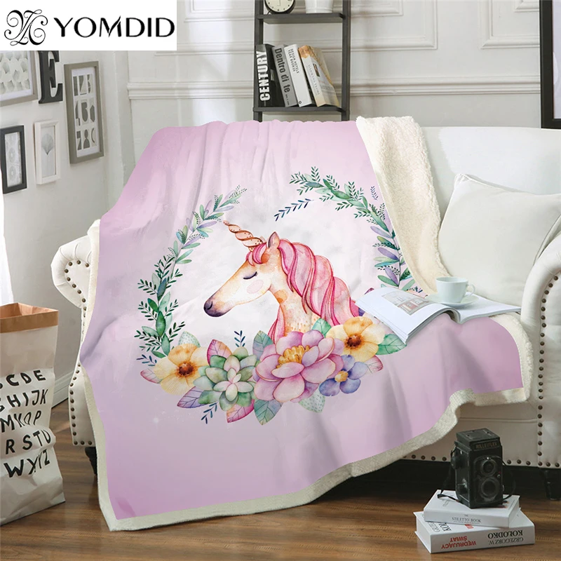 Cartoon Unicorn Pattern Bedspread blanket 150x200cm Super Soft Blanket for Sofa Winter Keep Warm Thickened double-layer blanket
Cartoon Unicorn Pattern Bedspread blanket 150x200cm Super Soft Blanket for Sofa Winter Keep Warm Thickened double-layer blanket