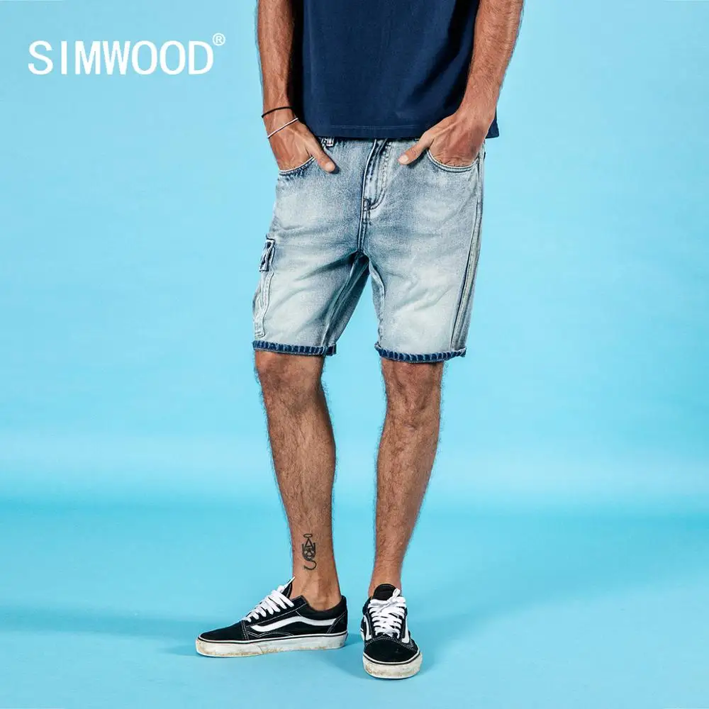 SIMWOOD 2019 summer new denim shorts men wash vintgae cargo shorts fashion hip hop 100% cotton striped shorts brand 190333
SIMWOOD 2019 summer new denim shorts men wash vintgae cargo shorts fashion hip hop 100% cotton striped shorts brand 190333