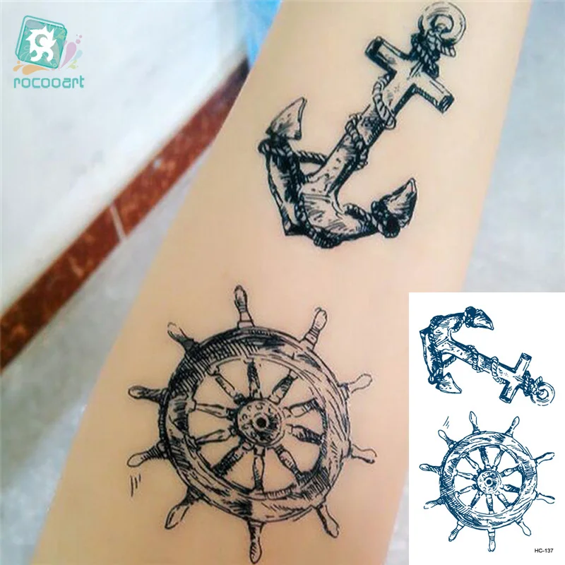 Rocooart HC1137 Waterproof Temporary Tattoo Sticker Viking Sailor Cultural Anchor Rudder Flash Tattoo Body Art Tattoo Sticker
Rocooart HC1137 Waterproof Temporary Tattoo Sticker Viking Sailor Cultural Anchor Rudder Flash Tattoo Body Art Tattoo Sticker