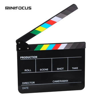 MINIFOCUS Acrylic Plastic 25x30cm/10x12" Director's Film Clapboard Cut Action Scene Clapper Board Slate with Color Sticks
MINIFOCUS Acrylic Plastic 25x30cm/10x12" Director's Film Clapboard Cut Action Scene Clapper Board Slate with Color Sticks