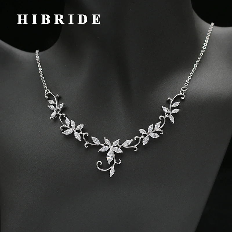 HIBRIDE Beautiful Flower Design Brilliant Cubic Zircon Necklace Earring Set Women Bridal Dubai Jewelry Set For Gifts N-238
HIBRIDE Beautiful Flower Design Brilliant Cubic Zircon Necklace Earring Set Women Bridal Dubai Jewelry Set For Gifts N-238