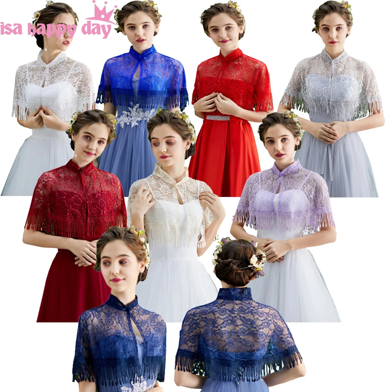High neck Lace Wedding Cheongsam Jackets Wrap Elegant Short Bridal Wraps Shawl Summer Women Evening Bolero Bride Capes Mariage
High neck Lace Wedding Cheongsam Jackets Wrap Elegant Short Bridal Wraps Shawl Summer Women Evening Bolero Bride Capes Mariage