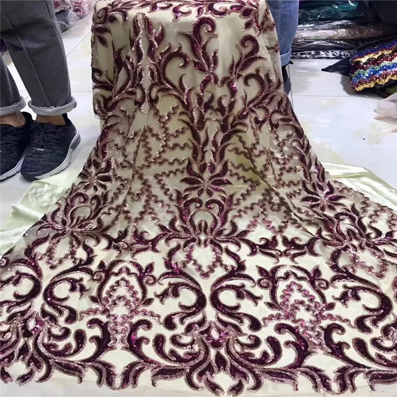 Embroidered Tulle Sequins Lace Fabric,blue, red Latest African Tulle Lace Fabrics High Quality 2019 Purple gold wine H1529
Embroidered Tulle Sequins Lace Fabric,blue, red Latest African Tulle Lace Fabrics High Quality 2019 Purple gold wine H1529