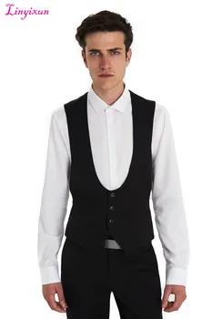 Linyixun 2017 Waistcoat with Square Hem in Black Custom Made vest for Man 's clothes Business Waistcoat And Suit Vest 1 pcs
Linyixun 2017 Waistcoat with Square Hem in Black Custom Made vest for Man 's clothes Business Waistcoat And Suit Vest 1 pcs