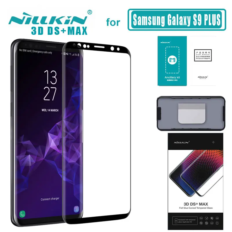 S9 plus 3D DS+ Max Full Cover for Samsung Galaxy S9+ Glass Tempered Glass Screen Protector Round Edge S9+ Nilkin HD Glass Film
S9 plus 3D DS+ Max Full Cover for Samsung Galaxy S9+ Glass Tempered Glass Screen Protector Round Edge S9+ Nilkin HD Glass Film