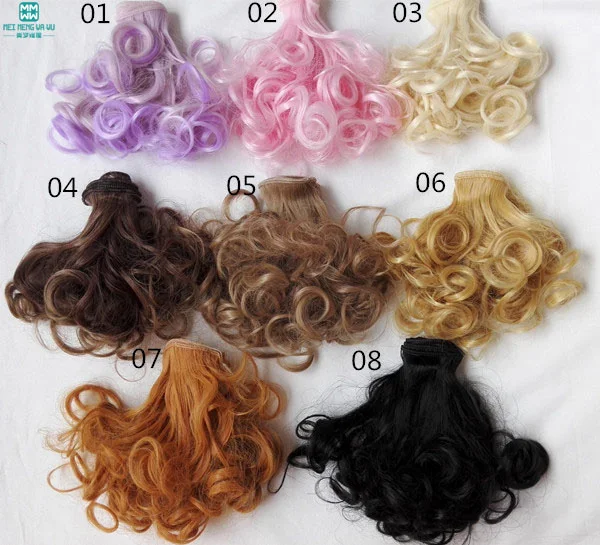 1pcs 15cm*100cm Black brown milk gold curls wigs/hair for doll 1/3 1/4 BJD doll DIY Accessories
1pcs 15cm*100cm Black brown milk gold curls wigs/hair for doll 1/3 1/4 BJD doll DIY Accessories