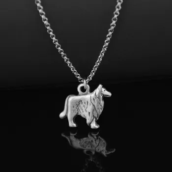 New 3D Vintage Silver Color Collie & Sheltie Dog Charm Pendant Necklace Boho Chain Dog Lover Necklaces For Women Men Jewelry
New 3D Vintage Silver Color Collie & Sheltie Dog Charm Pendant Necklace Boho Chain Dog Lover Necklaces For Women Men Jewelry