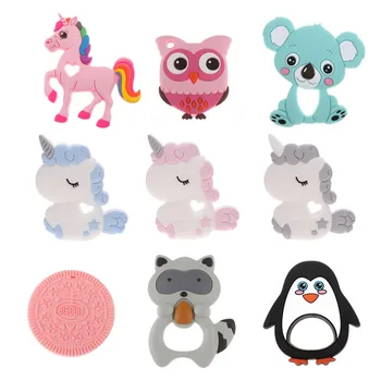 2PCS Unicorn Silicone Baby Teether Koala BPA Free Newborn Teething Necklace Pendant Accessory DIY Pacifier Appease Chain Beads
2PCS Unicorn Silicone Baby Teether Koala BPA Free Newborn Teething Necklace Pendant Accessory DIY Pacifier Appease Chain Beads