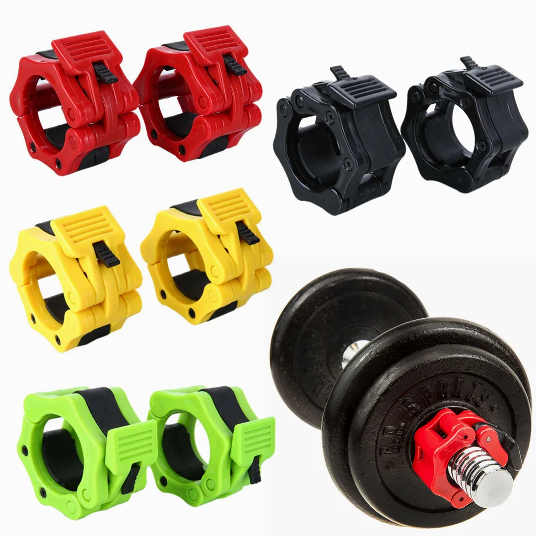 2Pcs 2" Barbell Collars Lock Dumbell Clips Clamp Weight Lifting Bar Gym Dumbbell For Fitness Body Building