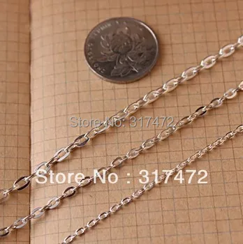 Ship Free~ DIY accessories Adjust the chain 2*3mm metal flat O capacity silver chain
Ship Free~ DIY accessories Adjust the chain 2*3mm metal flat O capacity silver chain